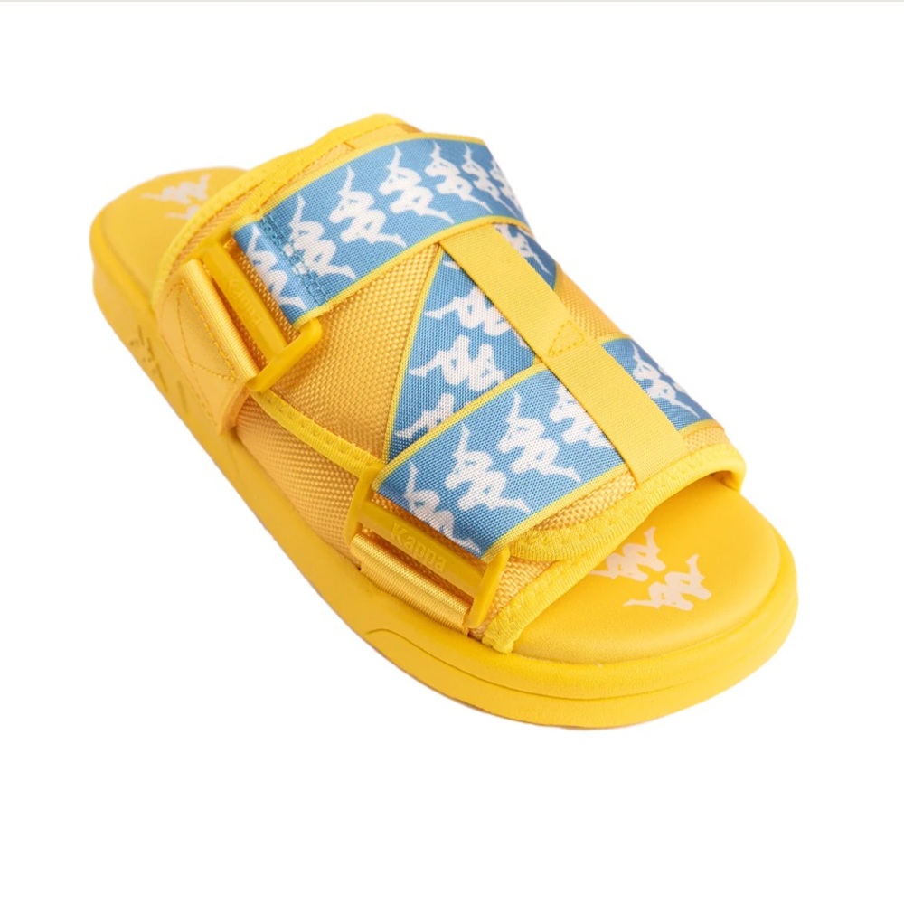 222 Banda Mitel 1 Sandals - Yellow Light Blue